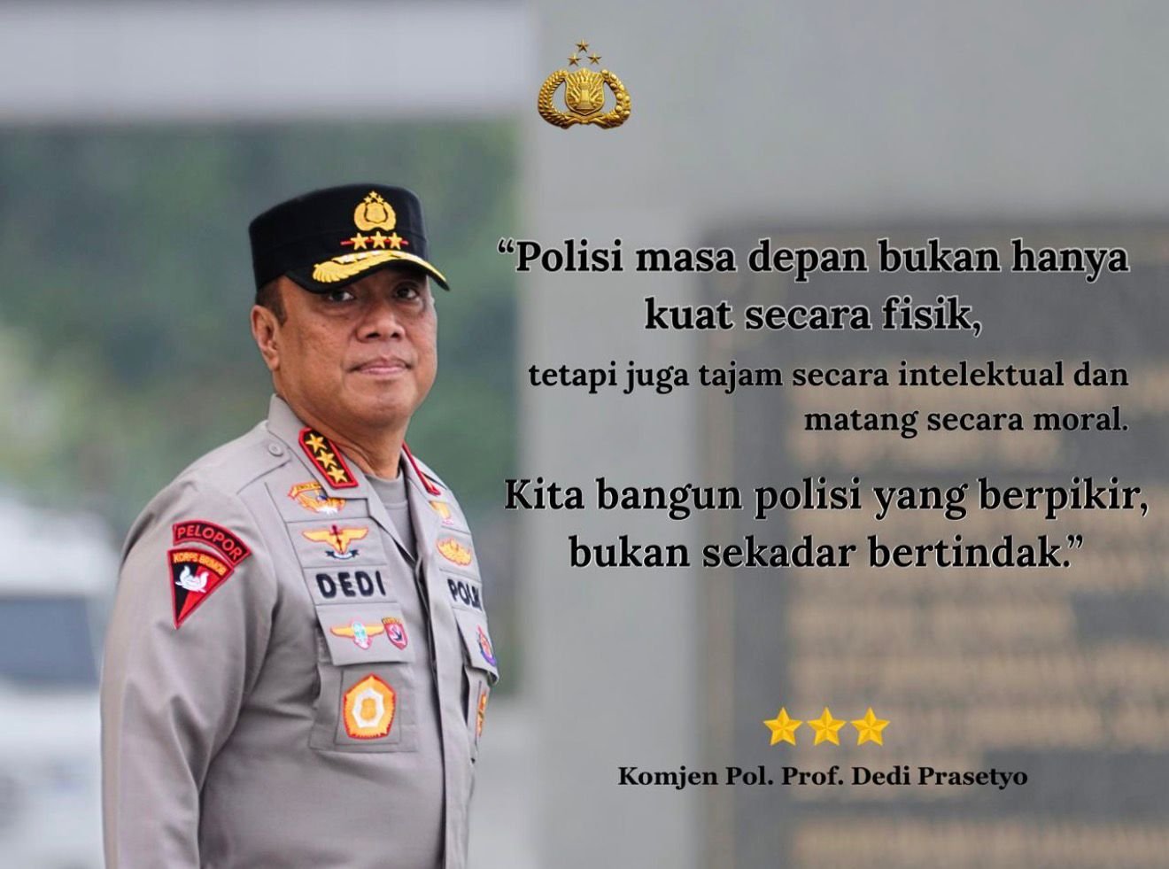Komjen Pol. Dedi Prasetyo dan Transformasi Paradigma Polisi yang Humanis
